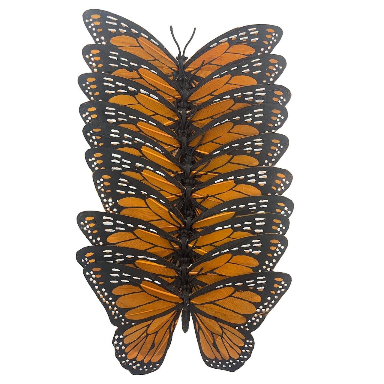 8 Packs: 10 ct. (80 total) 4.75" Orange Feather Butterflies by Ashland®